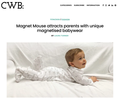 CWB: Magnet Mouse attracts parents with unique magnetised babywear